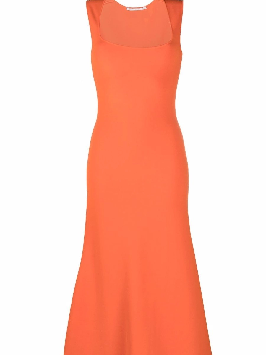 Affordable sleeveless flared dress Stella Women McCartney square-neck 0630